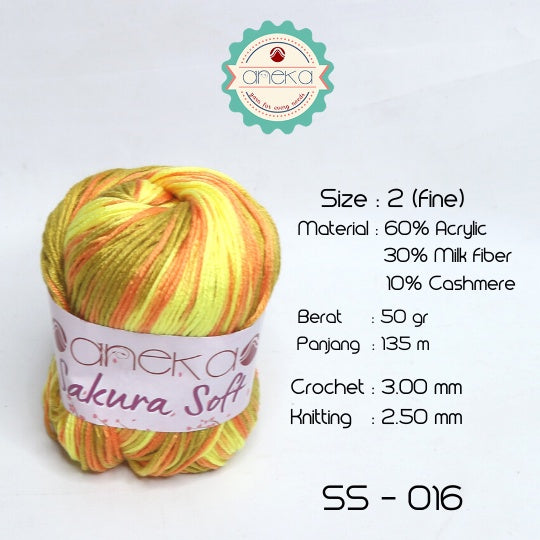 KATALOG - Benang Rajut Sakura Soft / Silk Cotton Milk Cotton Yarn Part 2