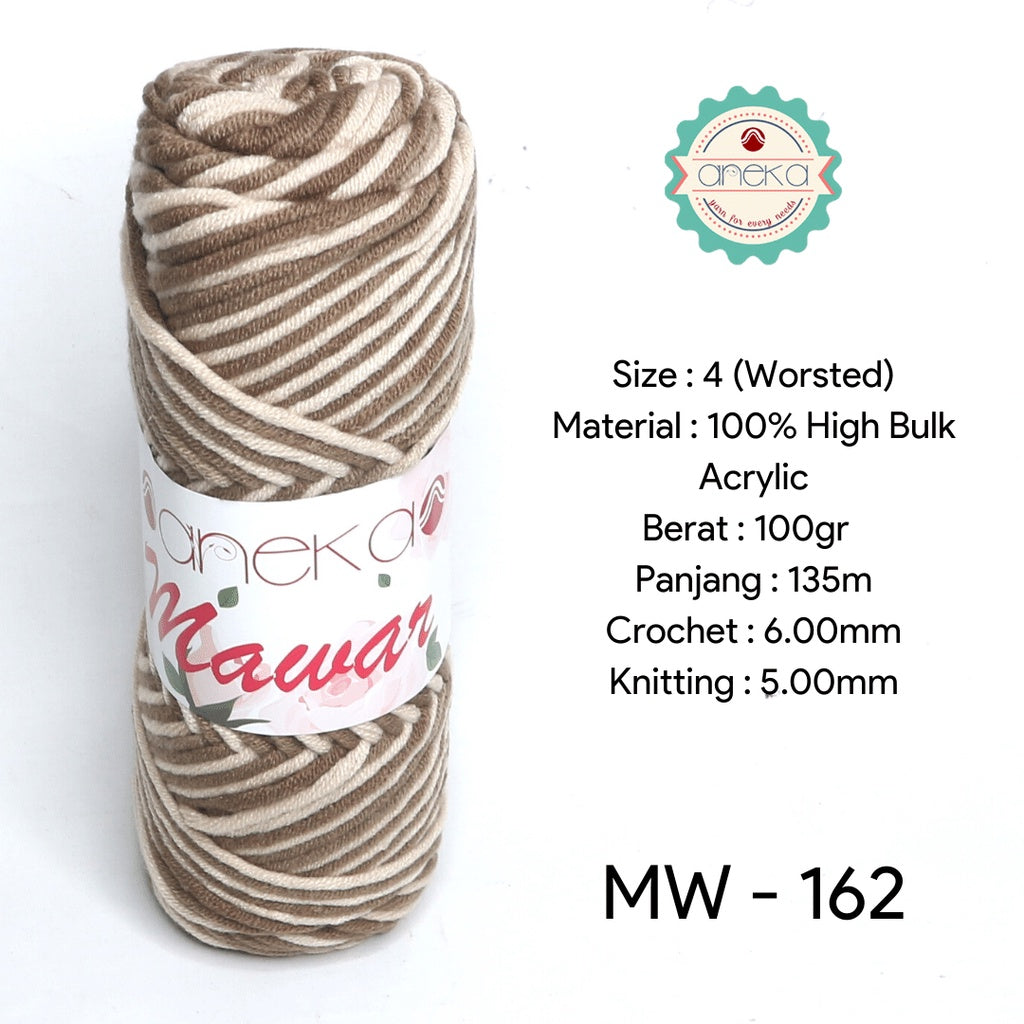 KATALOG - Benang Rajut Mawar / Soft Acrylic Yarn / 8 ply Milk Cotton Worsted / Katun Susu Sembur Mix PART 2