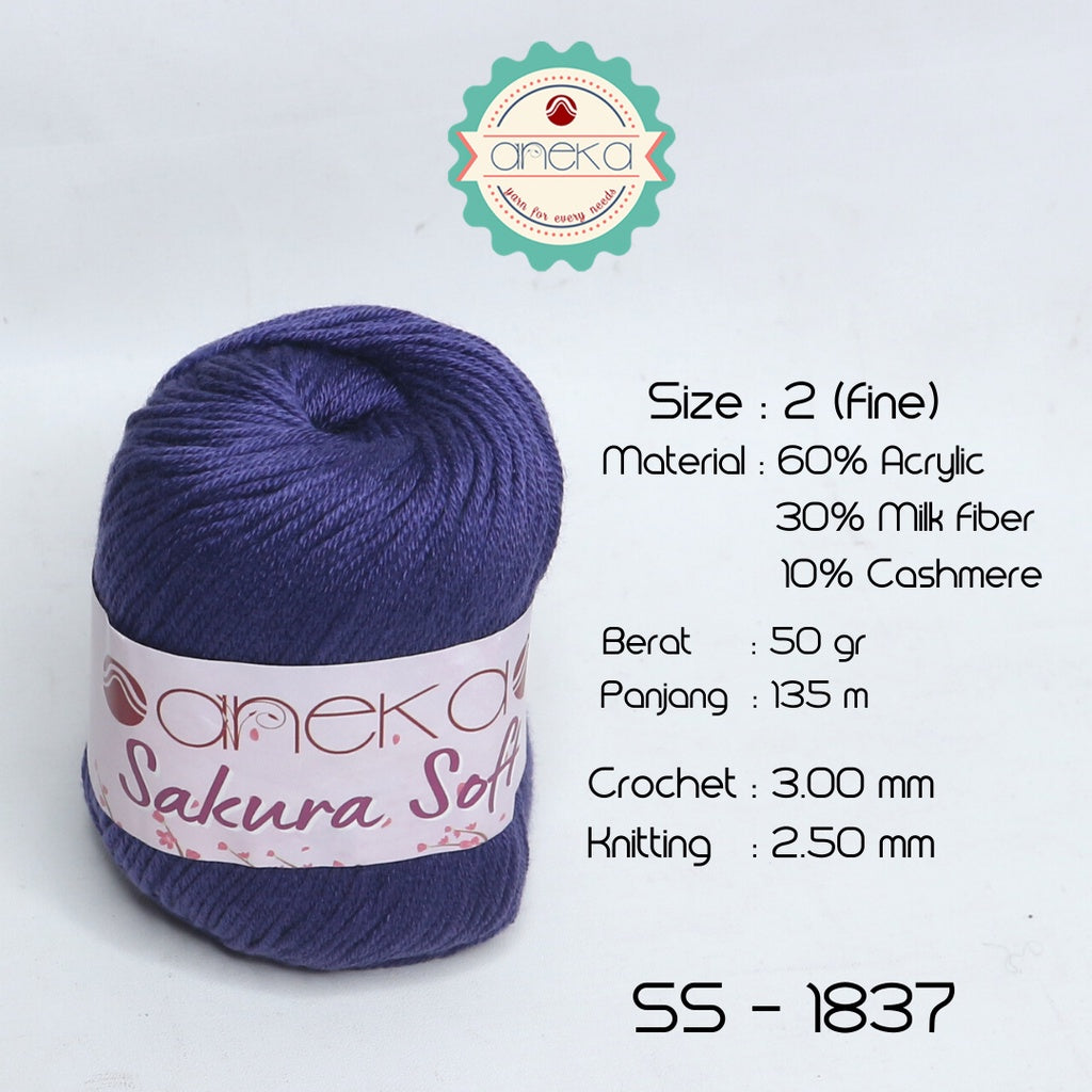 KATALOG - Benang Rajut Sakura Soft / Silk Cotton Milk Cotton Yarn Part 1