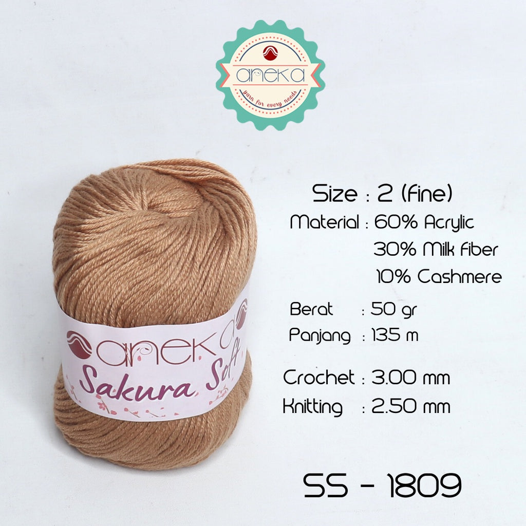 KATALOG - Benang Rajut Sakura Soft / Silk Cotton Milk Cotton Yarn Part 1