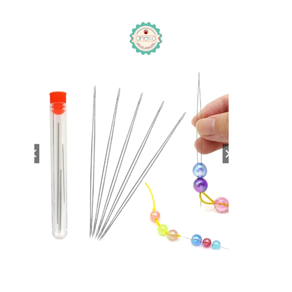 ANEKA - Jarum Mote / Beading Needles Pins Jewelry Making Tools Stainless for Bead Threading