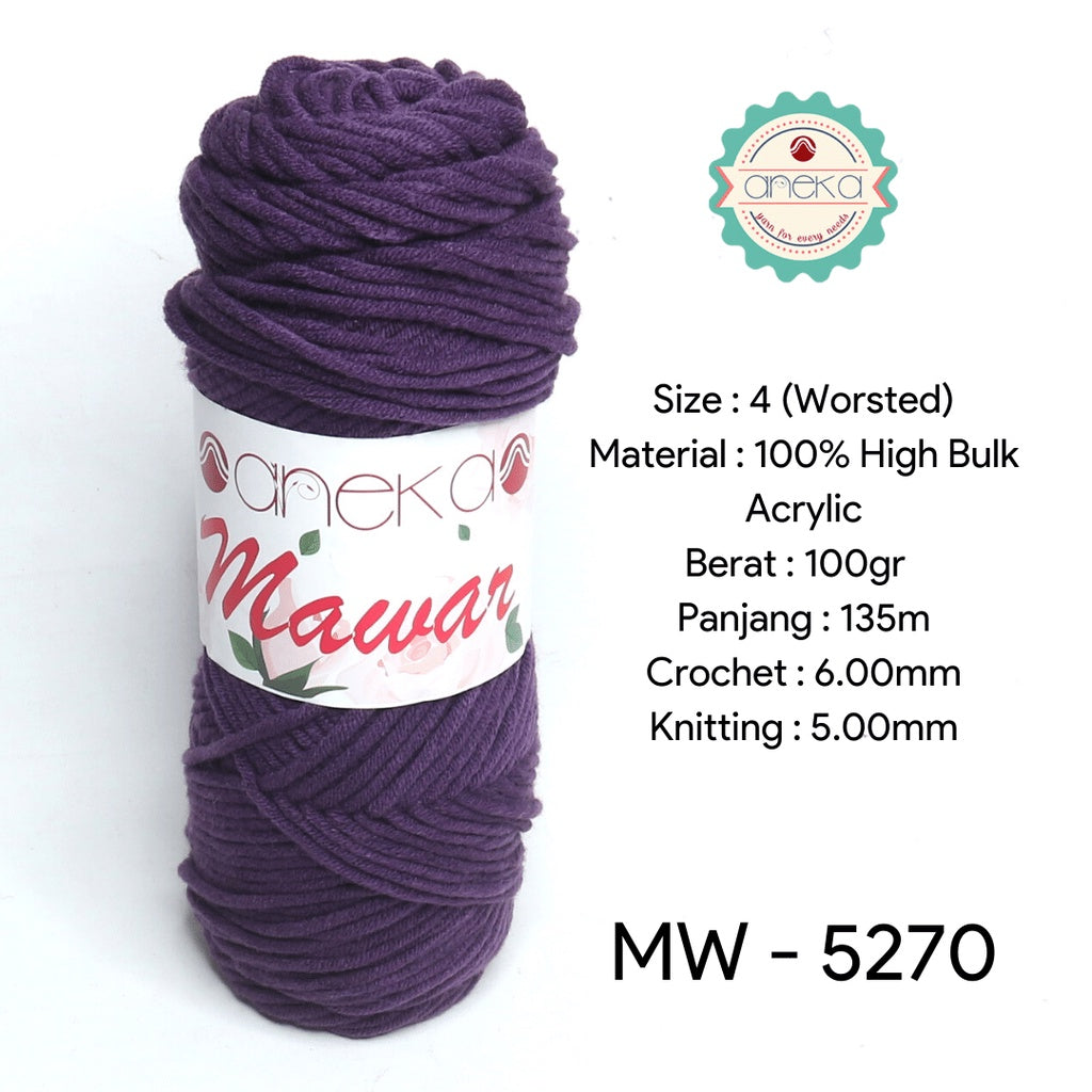 KATALOG - Benang Rajut Mawar / Soft Acrylic Yarn / 8 ply Milk Cotton Worsted / Katun Susu PART 1