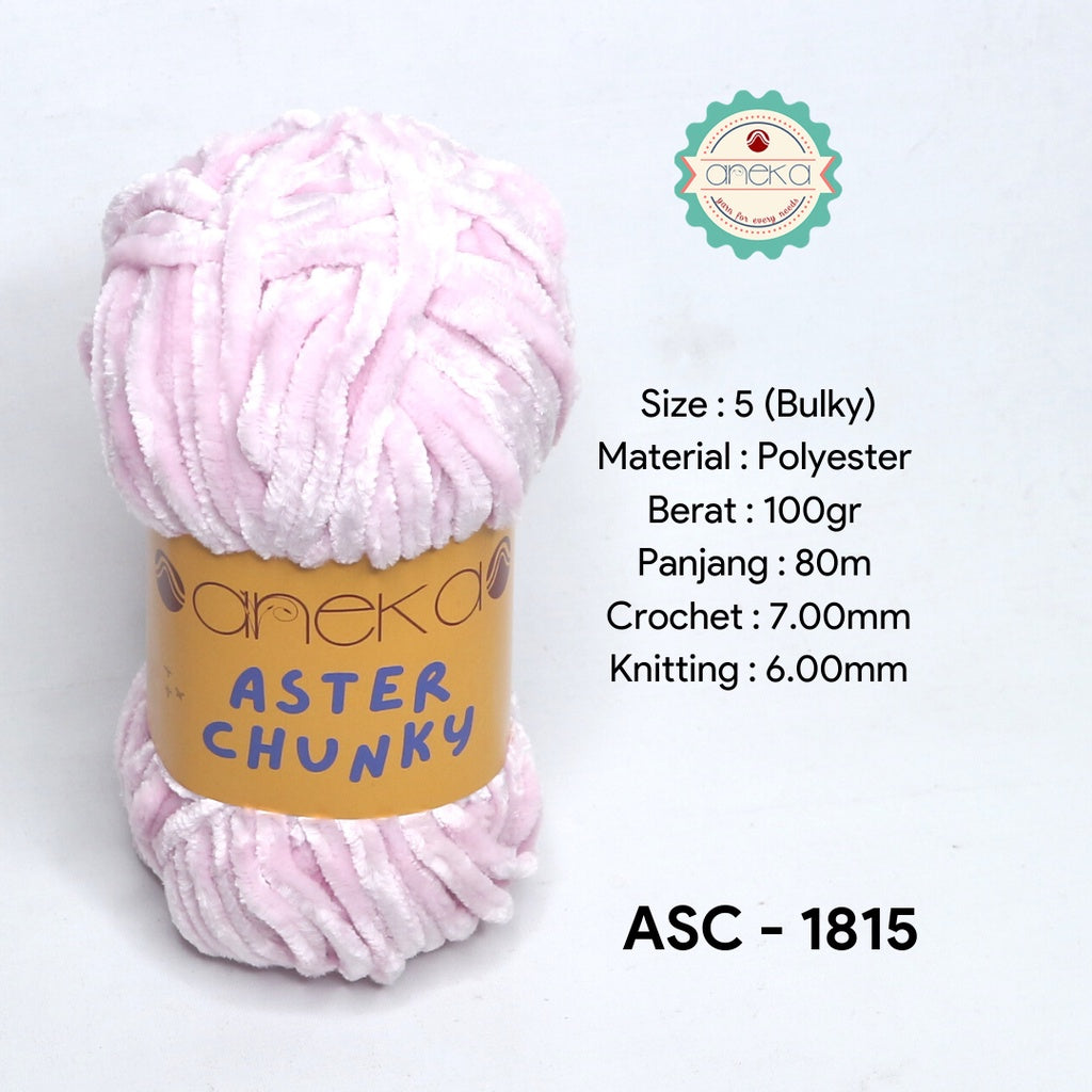 KATALOG - Benang Rajut Bludru Aster CHUNKY / Velvet Knitting Yarn