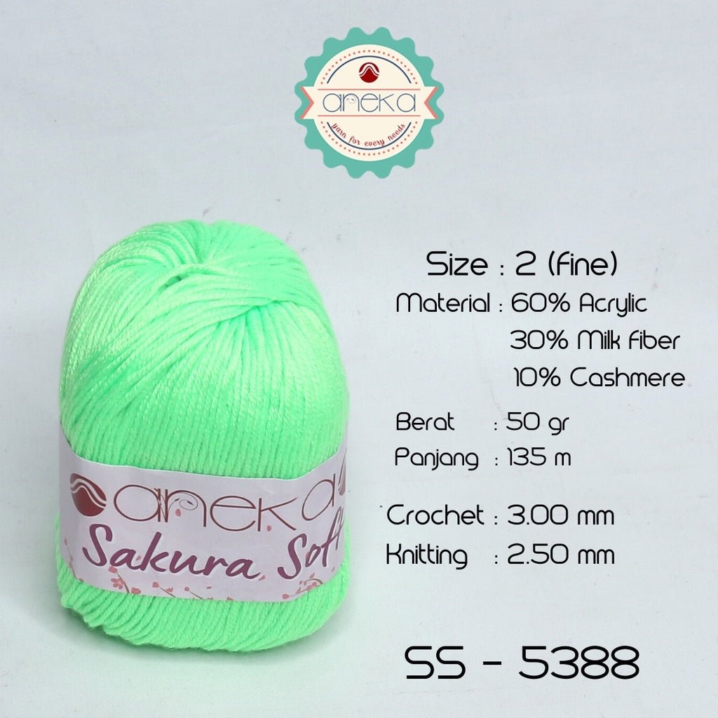 KATALOG - Benang Rajut Sakura Soft / Silk Cotton Milk Cotton Yarn Part 1