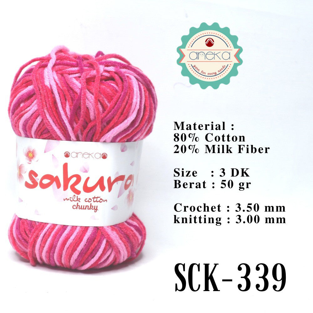 CATALOG - Sakura Milk Cotton Chunky Mix Sembur Mix Cotton Knitting Yarn PART 3