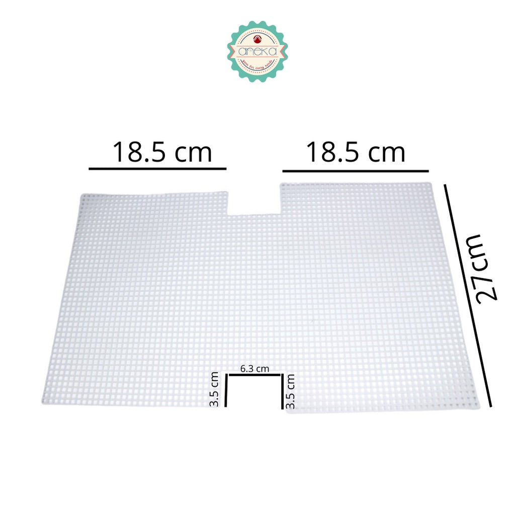 AnekaBenang - Canvas Plastic H Shape Bag