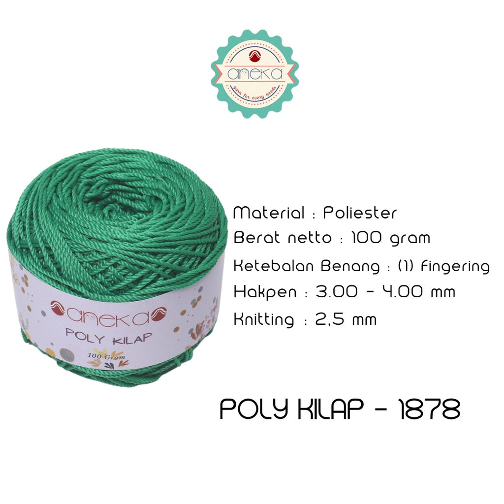KATALOG - PREMIUM Benang Rajut Polyester/ Poliester / Poli Poly Kilap Warna PART 2