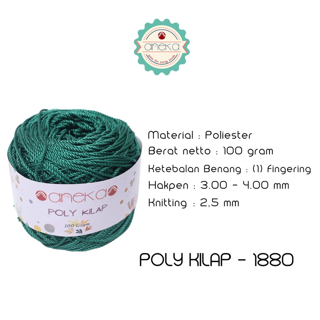 KATALOG - PREMIUM Benang Rajut Polyester/ Poliester / Poli Poly Kilap Warna PART 2