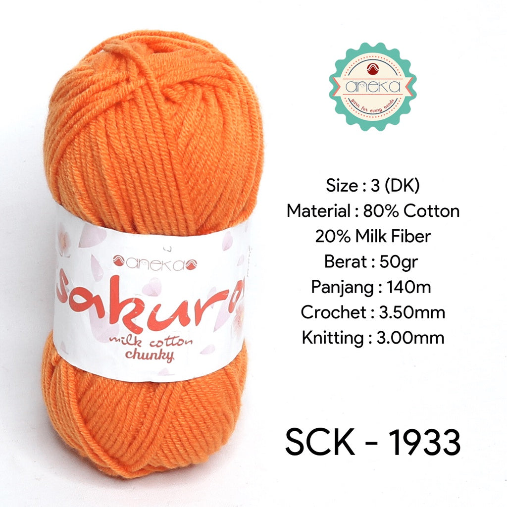KATALOG - Benang Rajut Katun Susu Sakura Milk Cotton Chunky PART 1