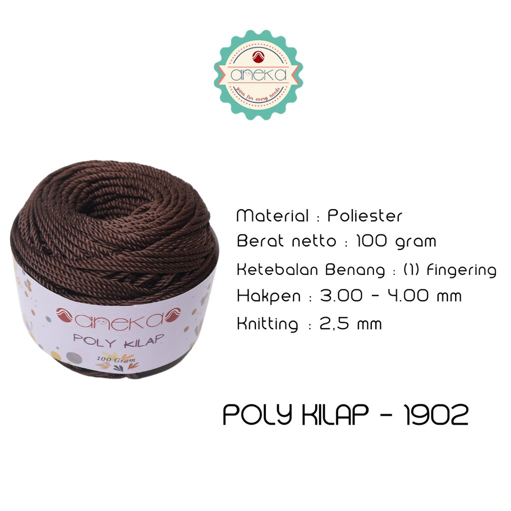 KATALOG - PREMIUM Benang Rajut Polyester/ Poliester / Poli Poly Kilap Warna PART 1