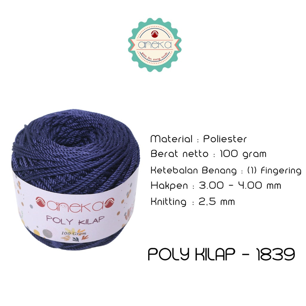 KATALOG - PREMIUM Benang Rajut Polyester/ Poliester / Poli Poly Kilap Warna PART 2