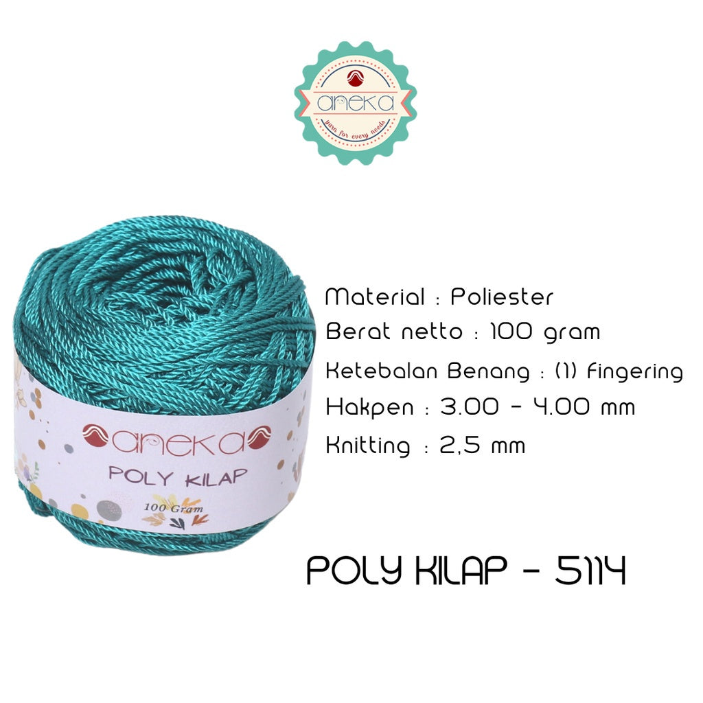 KATALOG - PREMIUM Benang Rajut Polyester/ Poliester / Poli Poly Kilap Warna PART 2
