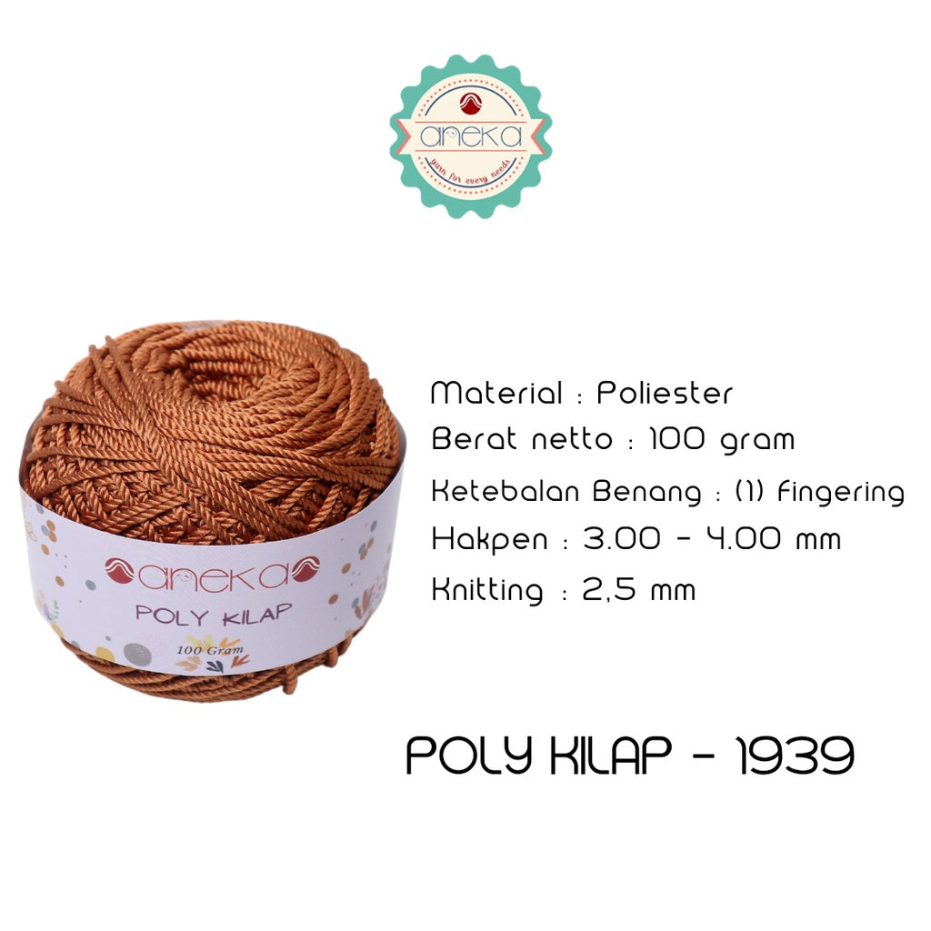 KATALOG - PREMIUM Benang Rajut Polyester/ Poliester / Poli Poly Kilap Warna PART 1