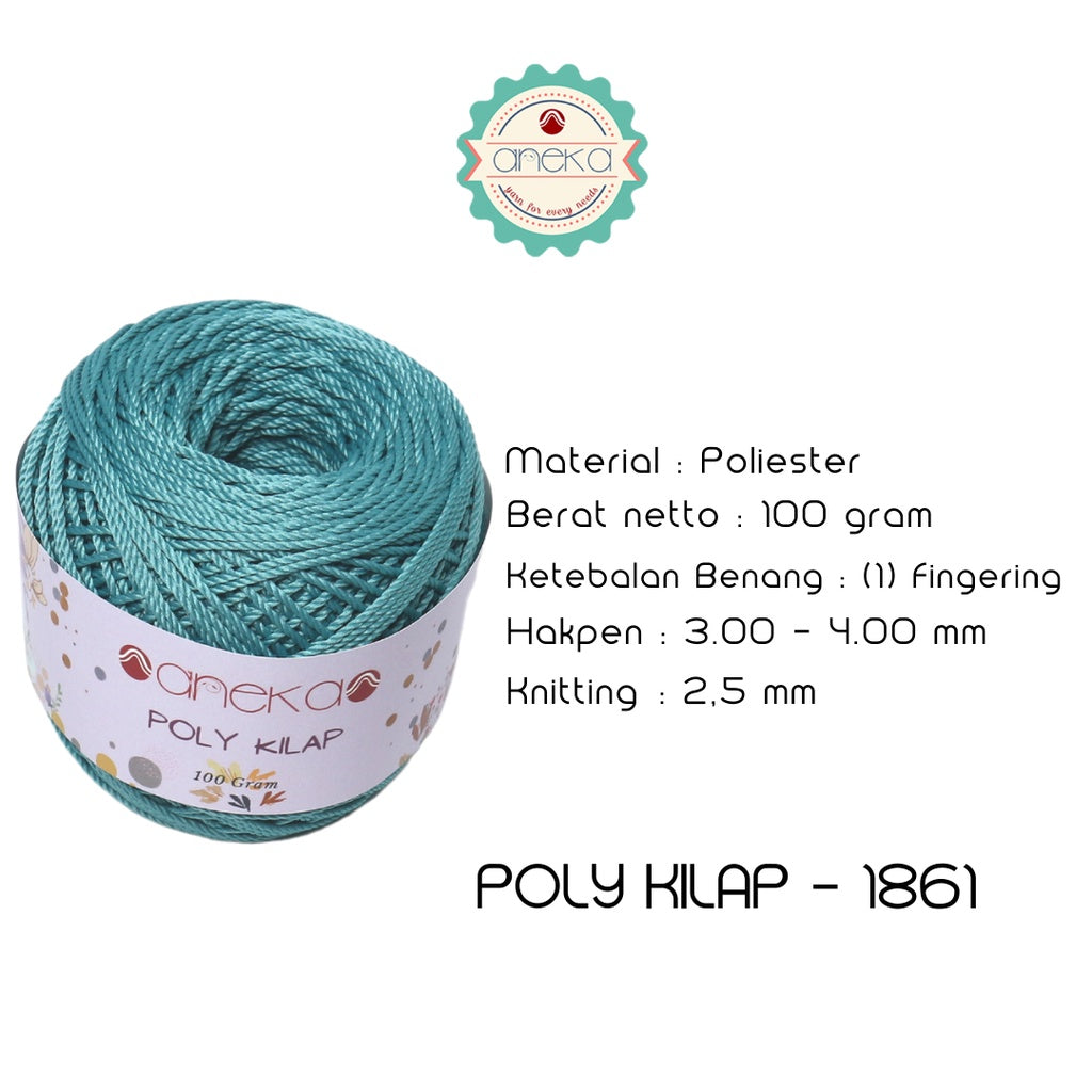 KATALOG - PREMIUM Benang Rajut Polyester/ Poliester / Poli Poly Kilap Warna PART 2