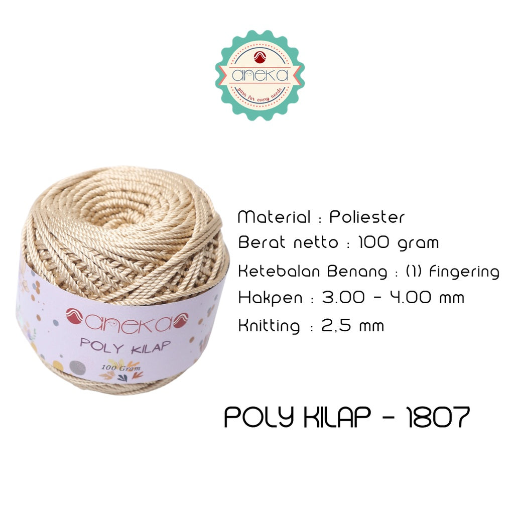 KATALOG - PREMIUM Benang Rajut Polyester/ Poliester / Poli Poly Kilap Warna PART 1