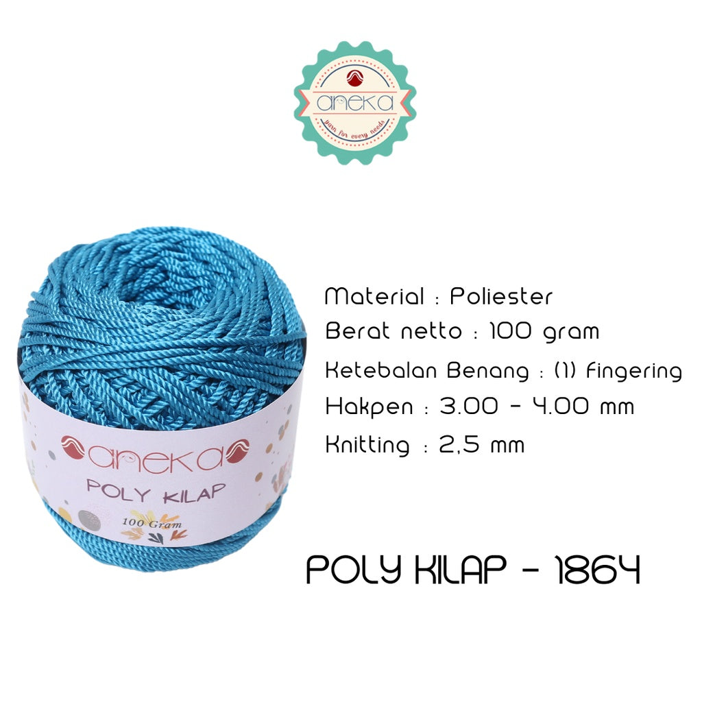 KATALOG - PREMIUM Benang Rajut Polyester/ Poliester / Poli Poly Kilap Warna PART 2