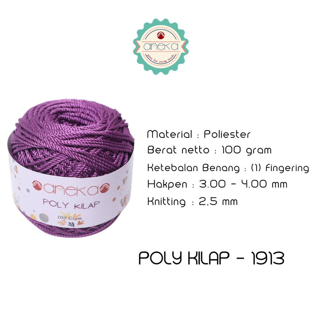 KATALOG - PREMIUM Benang Rajut Polyester/ Poliester / Poli Poly Kilap Warna PART 1