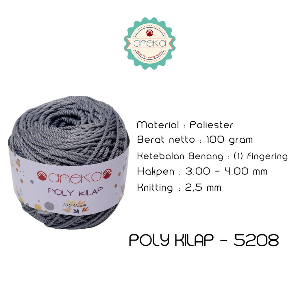 KATALOG - PREMIUM Benang Rajut Polyester/ Poliester / Poli Poly Kilap Warna PART 1