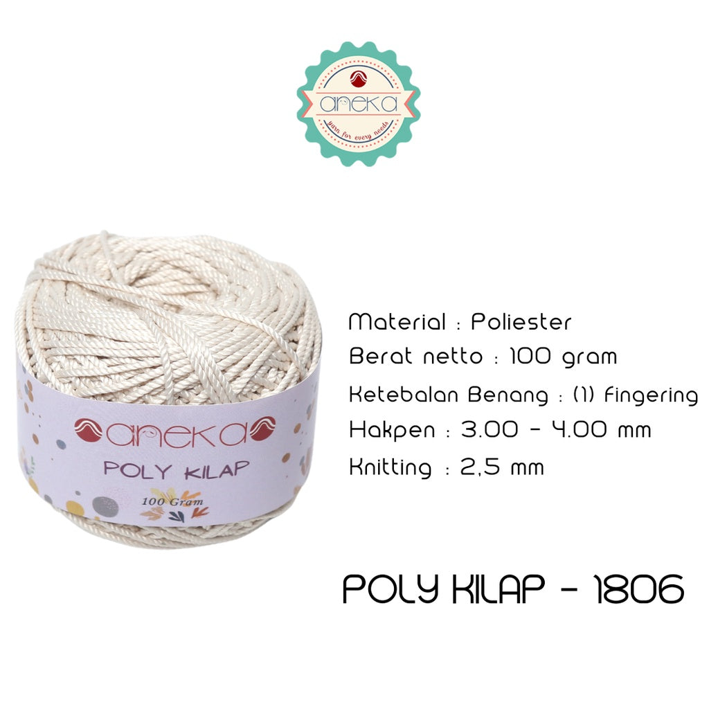 KATALOG - PREMIUM Benang Rajut Polyester/ Poliester / Poli Poly Kilap Warna PART 1