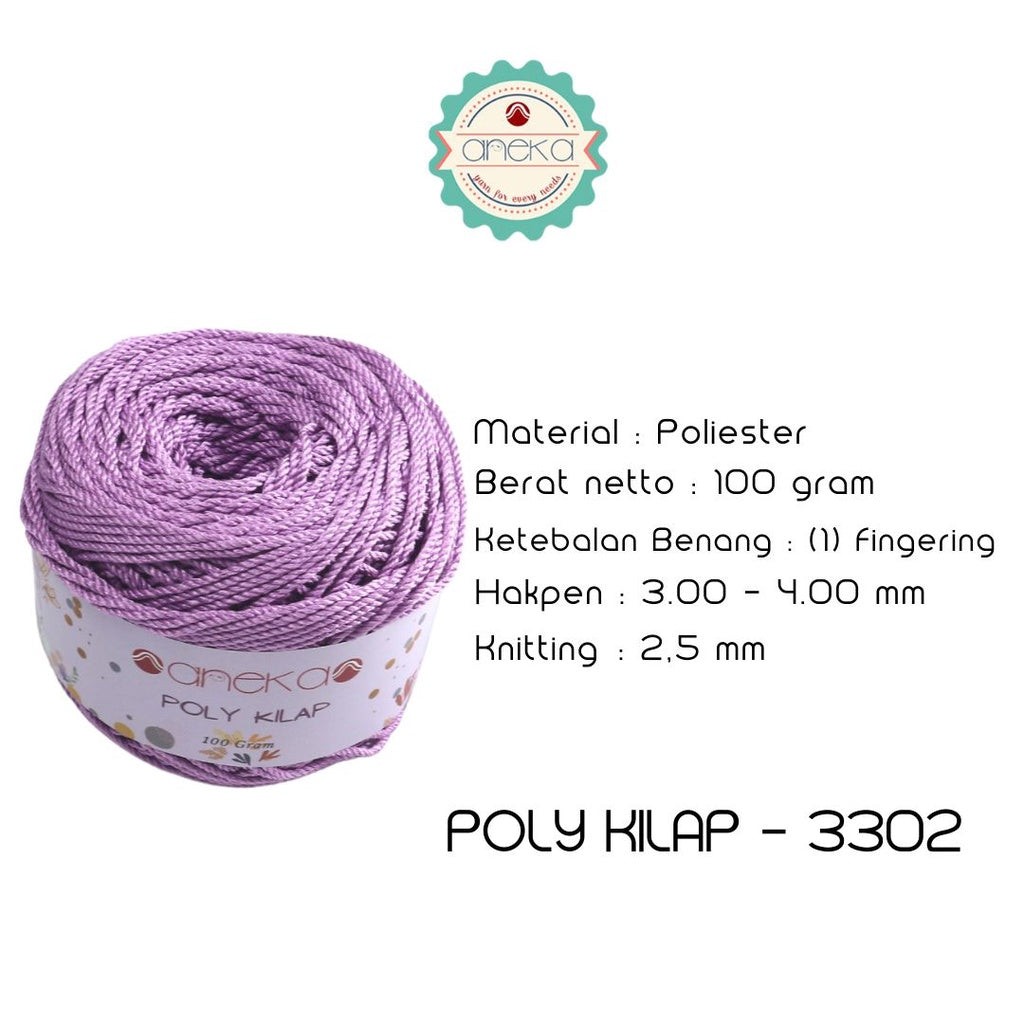 KATALOG - PREMIUM Benang Rajut Polyester/ Poliester / Poli Poly Kilap Warna PART 1