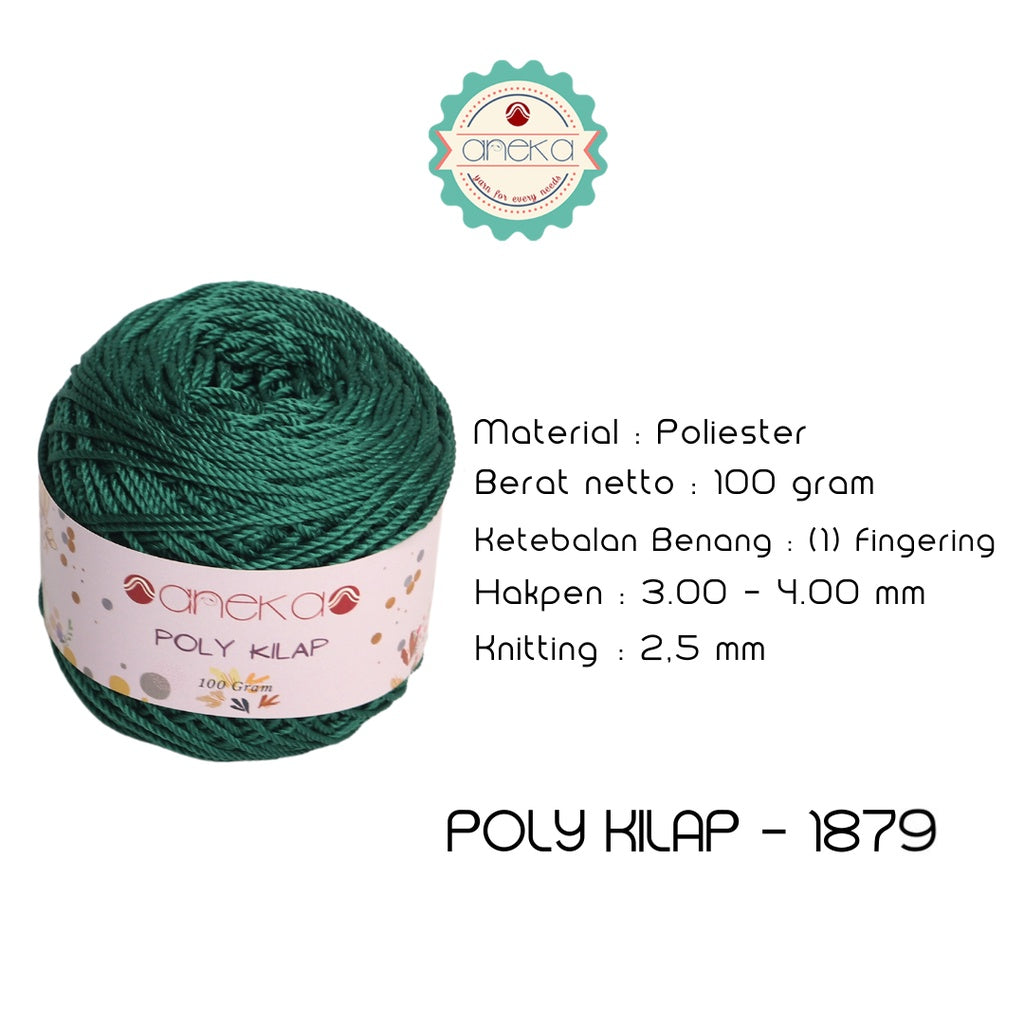 KATALOG - PREMIUM Benang Rajut Polyester/ Poliester / Poli Poly Kilap Warna PART 2