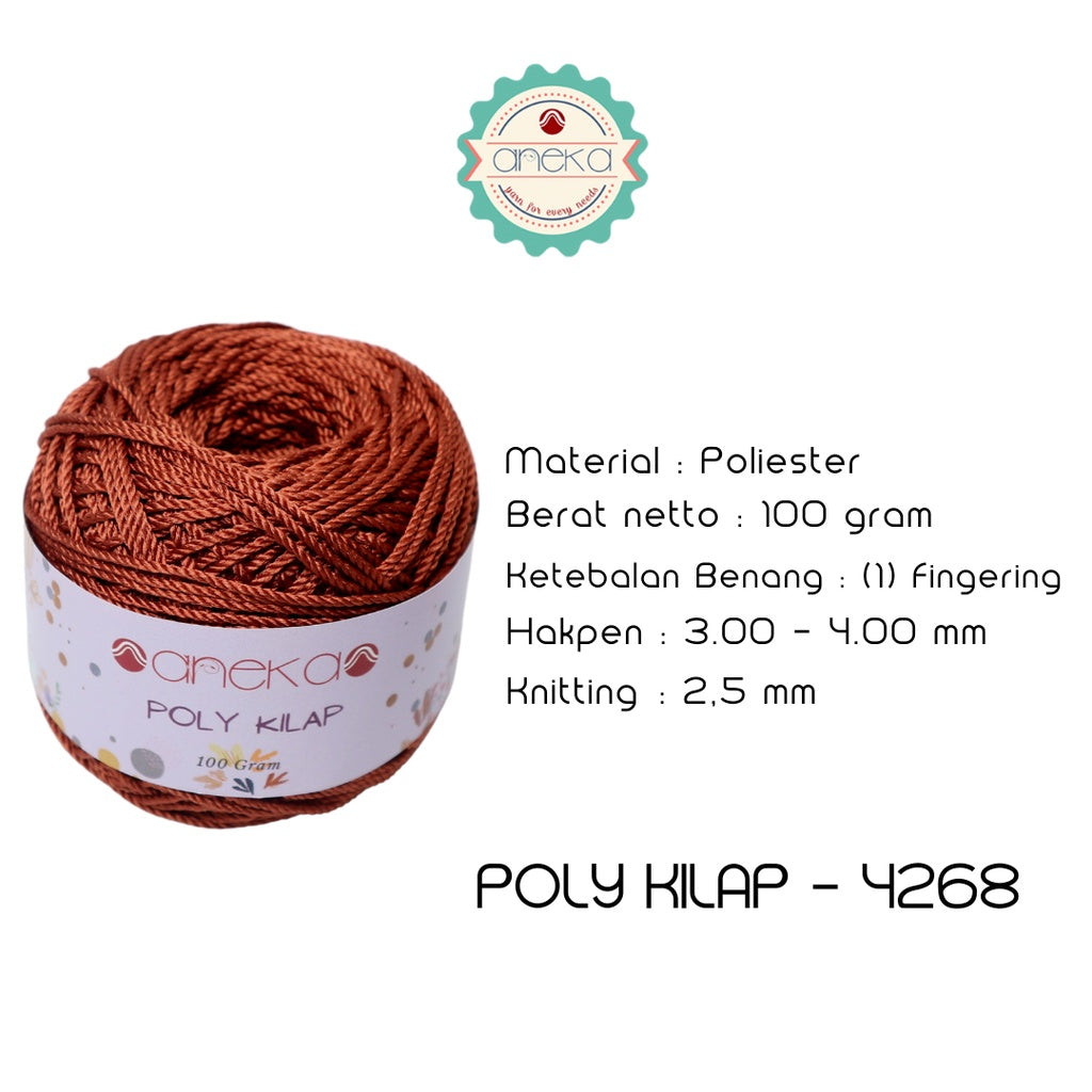KATALOG - PREMIUM Benang Rajut Polyester/ Poliester / Poli Poly Kilap Warna PART 1