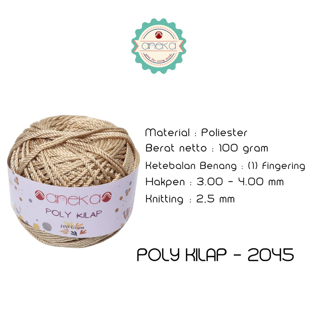 KATALOG - PREMIUM Benang Rajut Polyester/ Poliester / Poli Poly Kilap Warna PART 1