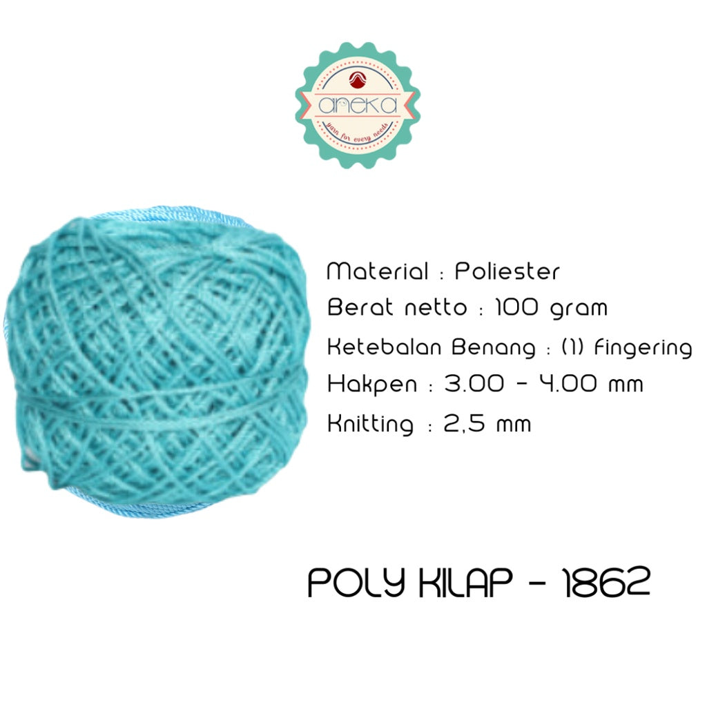 KATALOG - PREMIUM Benang Rajut Polyester/ Poliester / Poli Poly Kilap Warna PART 2