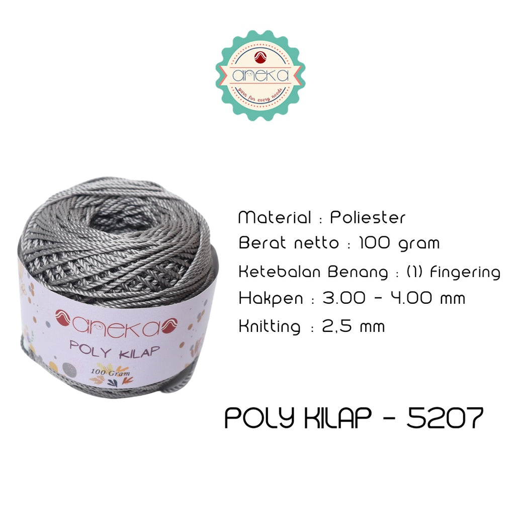 KATALOG - PREMIUM Benang Rajut Polyester/ Poliester / Poli Poly Kilap Warna PART 1
