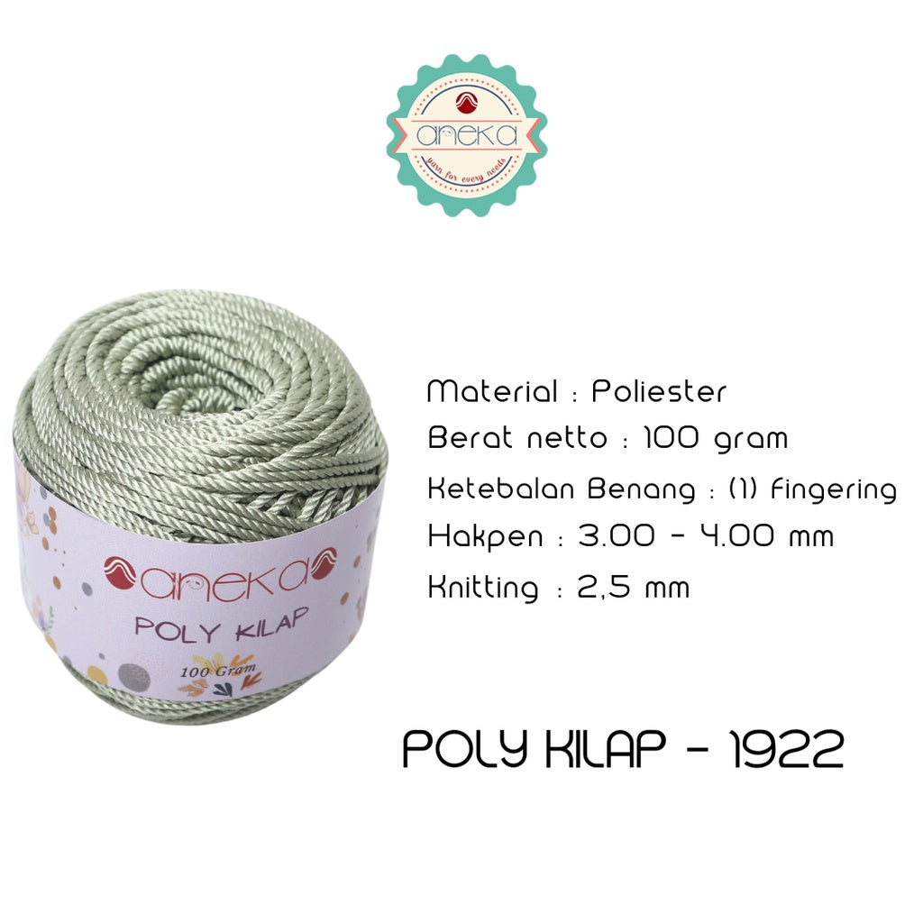 KATALOG - PREMIUM Benang Rajut Polyester/ Poliester / Poli Poly Kilap Warna PART 2