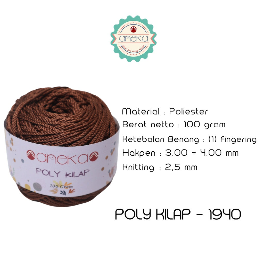 KATALOG - PREMIUM Benang Rajut Polyester/ Poliester / Poli Poly Kilap Warna PART 1