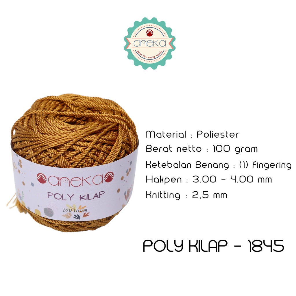 KATALOG - PREMIUM Benang Rajut Polyester/ Poliester / Poli Poly Kilap Warna PART 1