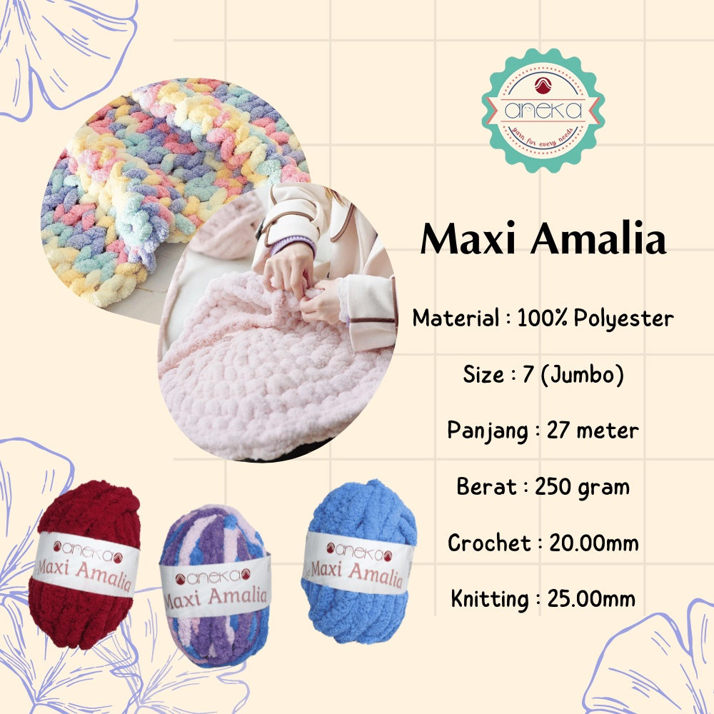 KATALOG - Benang Rajut Maxi Amalia / Chenille / Jumbo Part 1