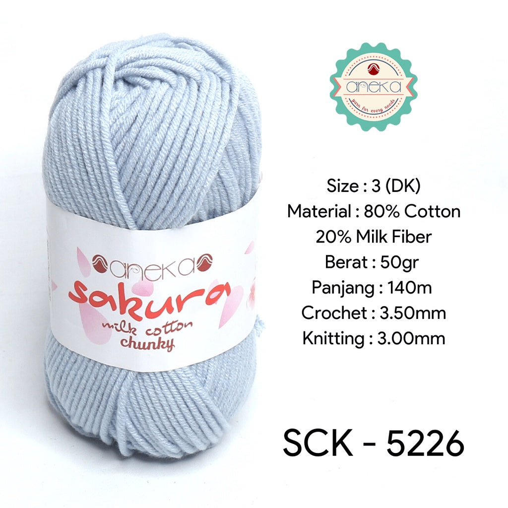 KATALOG - Benang Rajut Katun Susu Sakura Milk Cotton Chunky PART 1