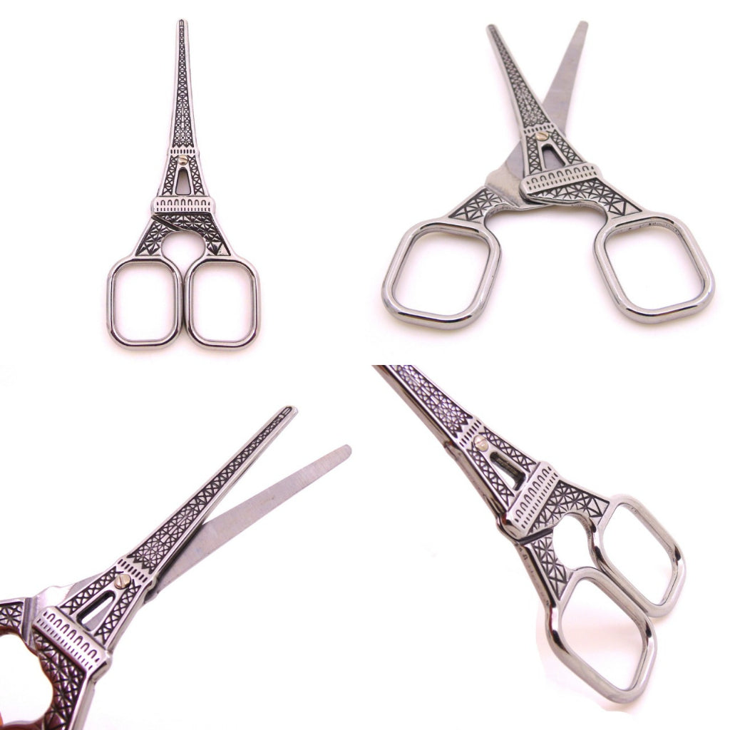AnekaBenang - Eiffel Tower Shape Scissors / Stainless Steel / Vintage Retro Sewing / Scissors