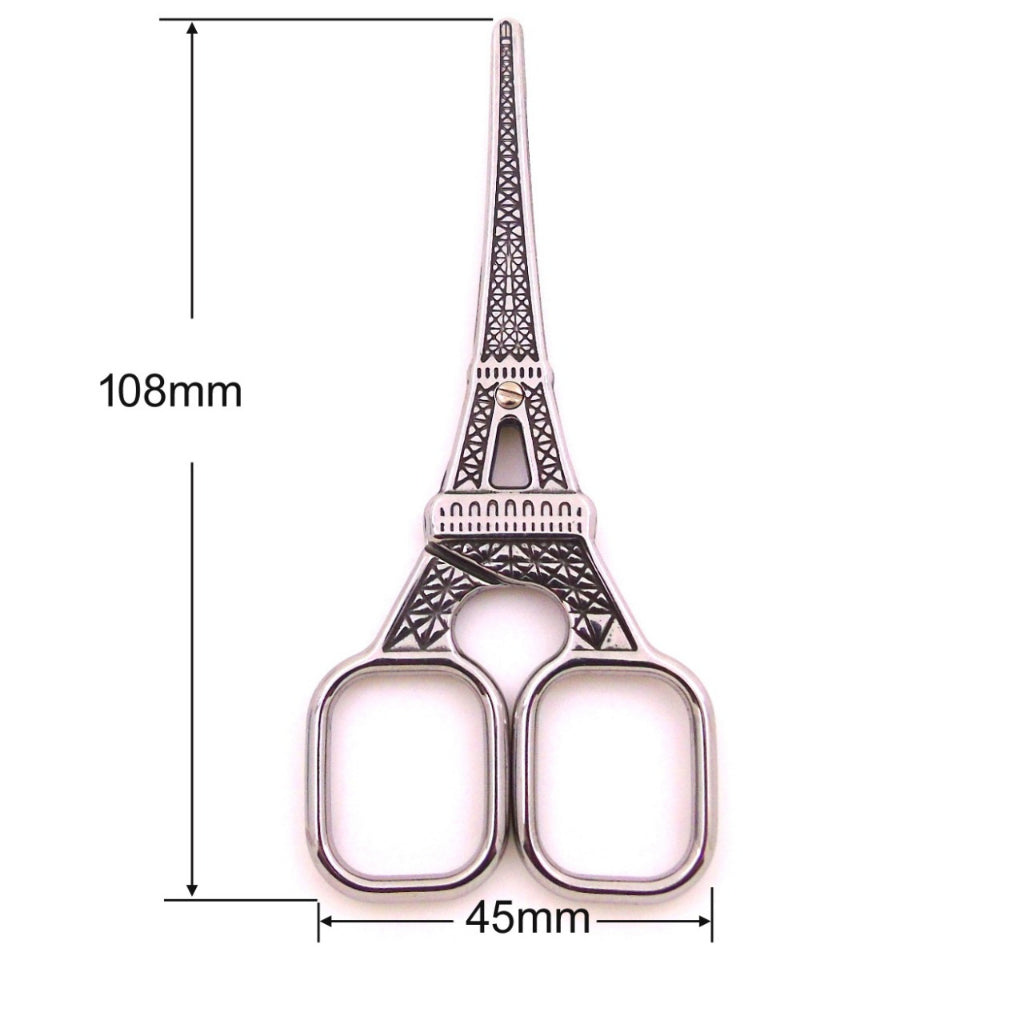 AnekaBenang - Gunting Bentuk Menara Eiffel / Stainless Steel  / Vintage Jahit Retro / Scissors