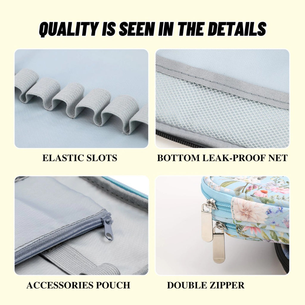 AnekaBenang - Hakpen + Dompet Motif / Double Case / Aksesoris Organizer