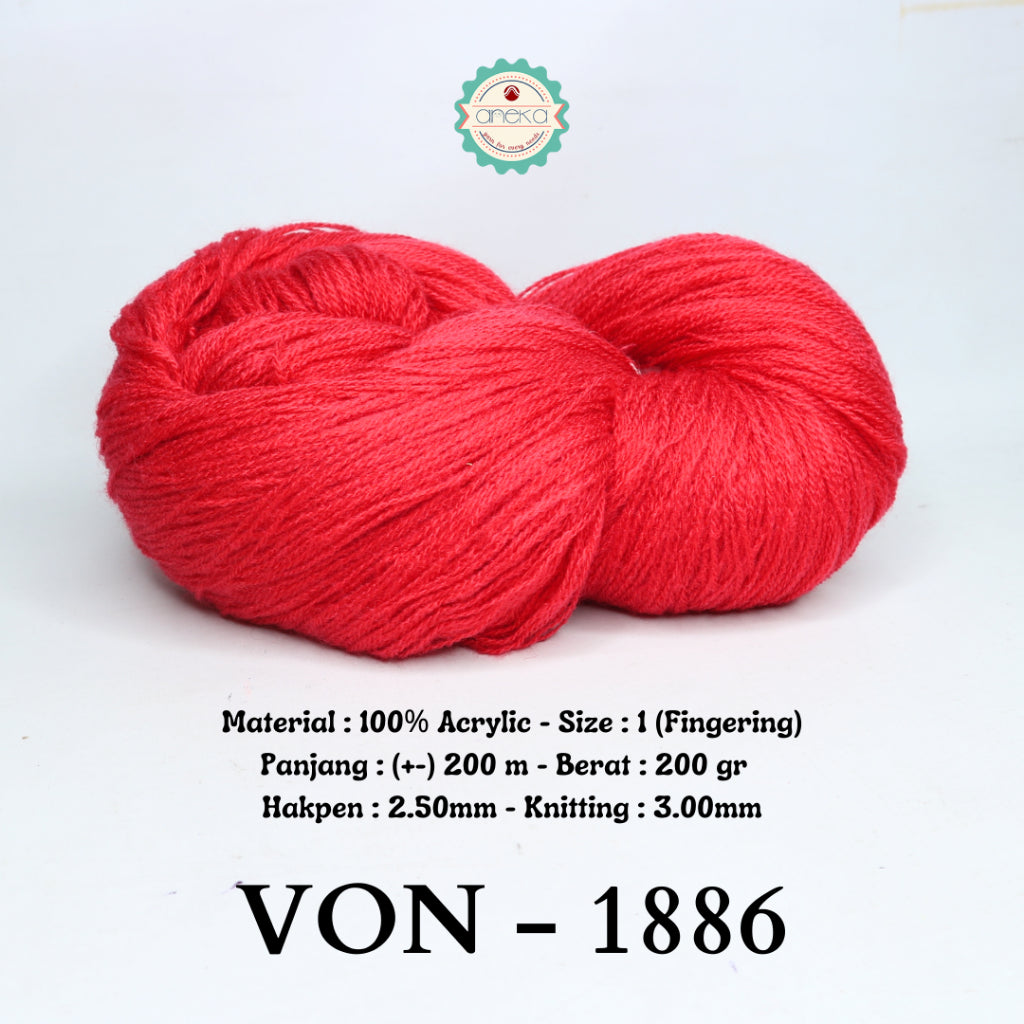 KATALOG - Benang Rajut Wool / Wol / Siet Yarn 200 gram VONEL (BENTUK HANK, TIDAK DIGULUNG) PART 1