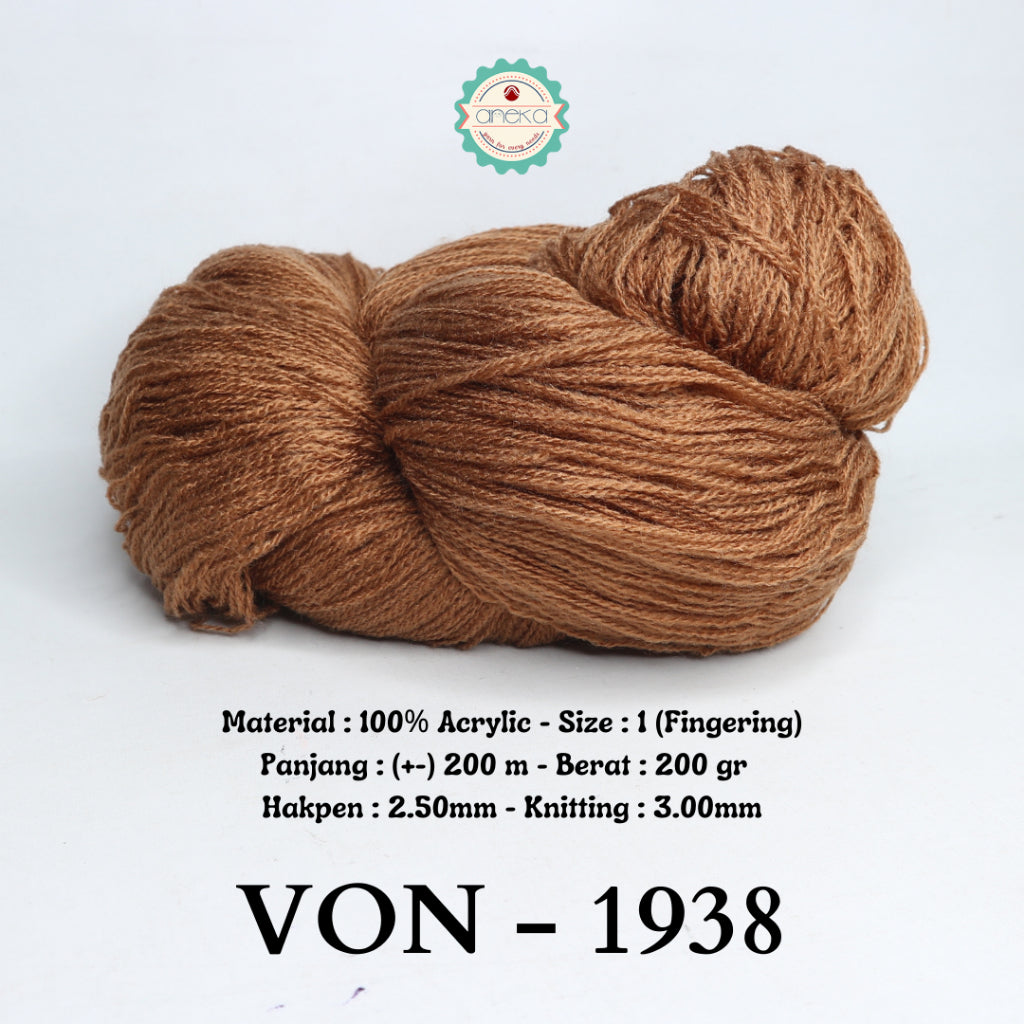 KATALOG - Benang Rajut Wool / Wol / Siet Yarn 200 gram VONEL (BENTUK HANK, TIDAK DIGULUNG) PART 1