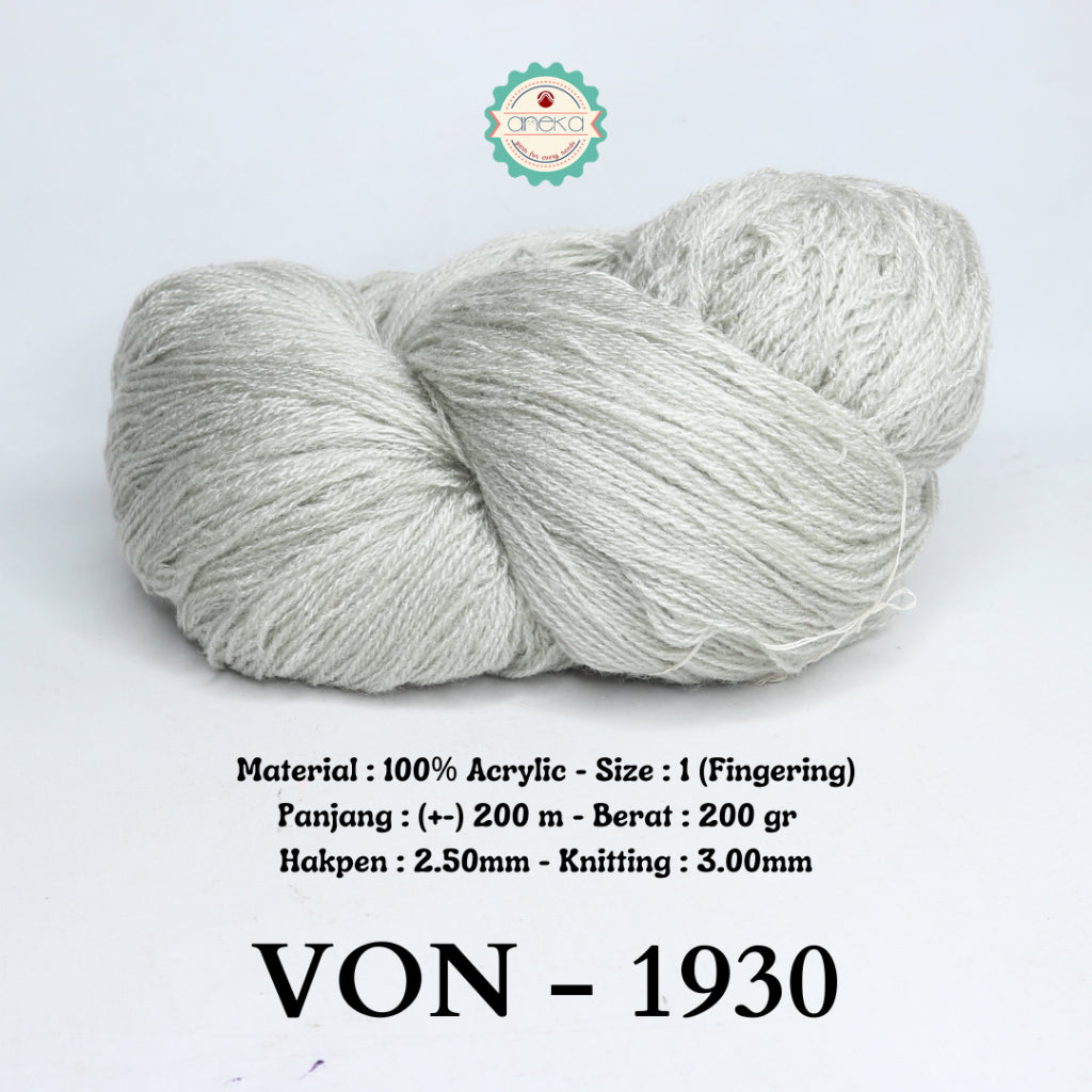KATALOG - Benang Rajut Wool / Wol / Siet Yarn 200 gram VONEL (BENTUK HANK, TIDAK DIGULUNG) PART 1