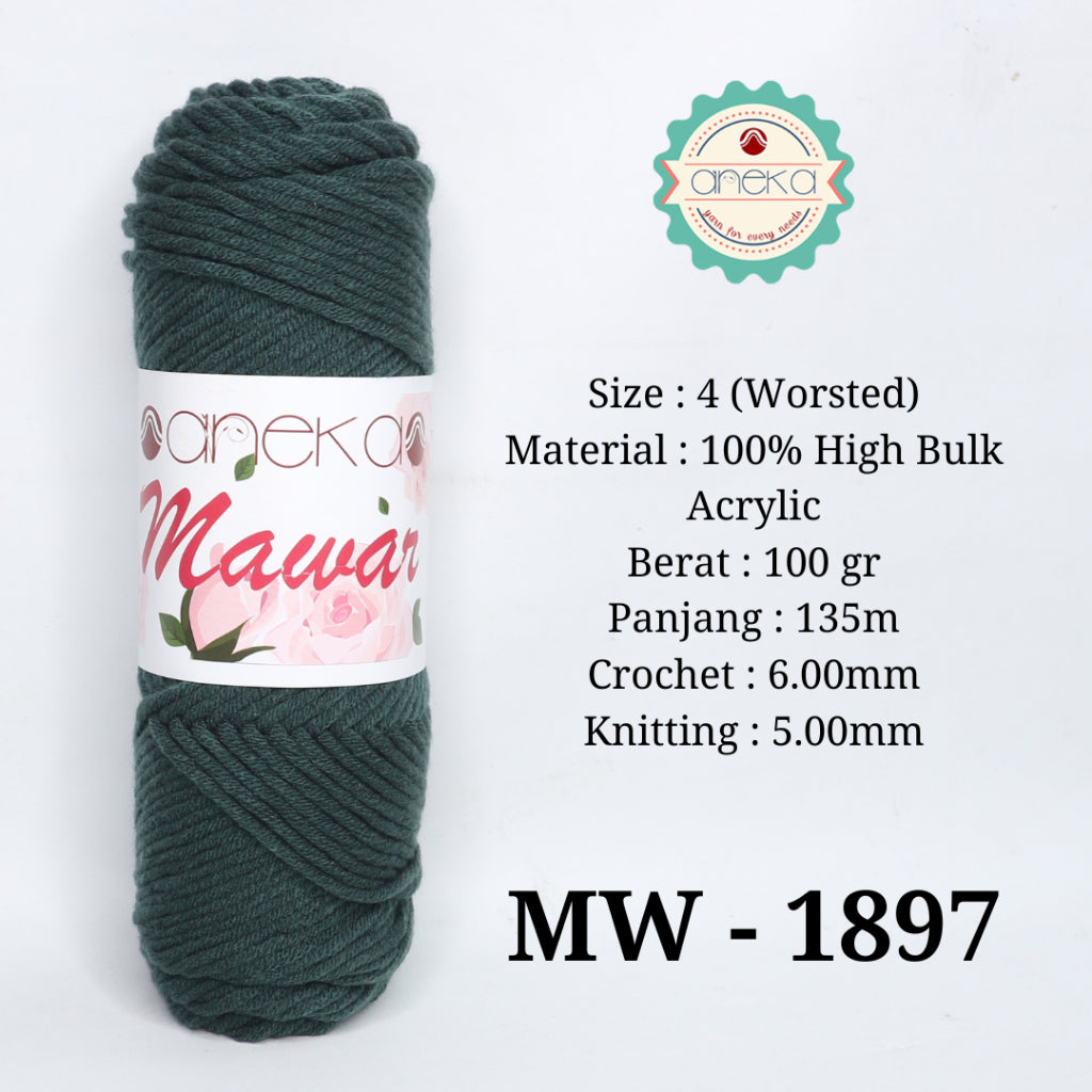KATALOG - Benang Rajut Mawar / Soft Acrylic Yarn / 8 ply Milk Cotton Worsted / Katun Susu PART 3