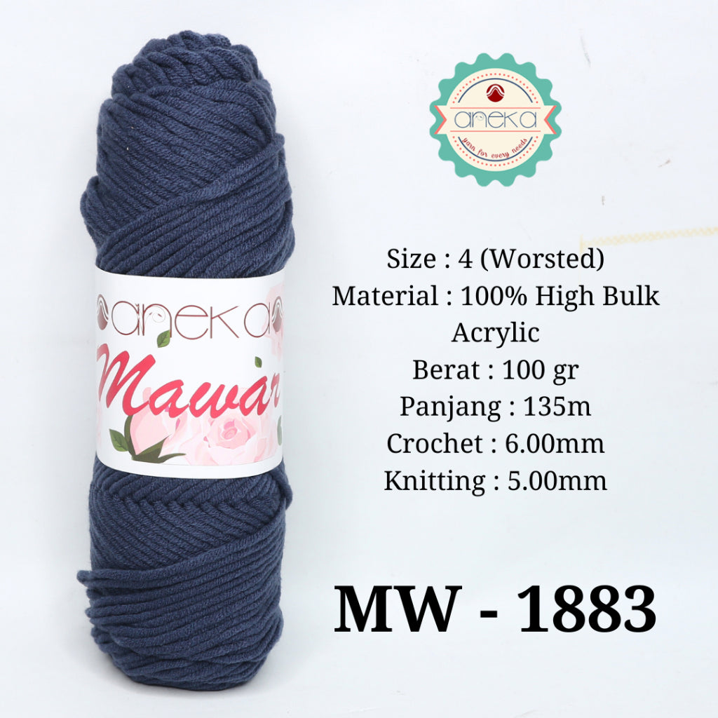 KATALOG - Benang Rajut Mawar / Soft Acrylic Yarn / 8 ply Milk Cotton Worsted / Katun Susu PART 3