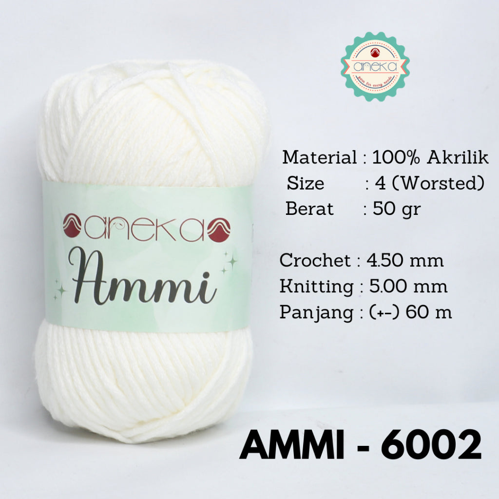 KATALOG - Benang Rajut Ammi / 100% Acrylic / 6 Ply Akrilik