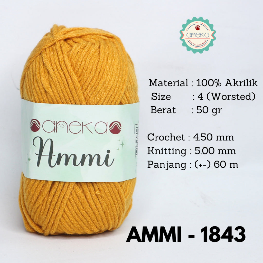 KATALOG - Benang Rajut Ammi / 100% Acrylic / 6 Ply Akrilik