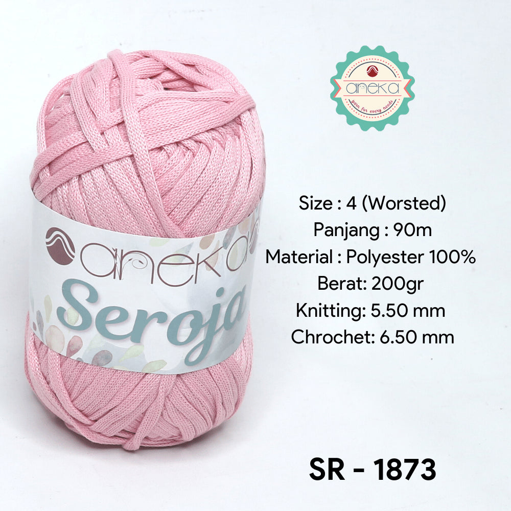 KATALOG - Benang Rajut Seroja / Pipih / Spaghetti Yarn - 200 GRAM