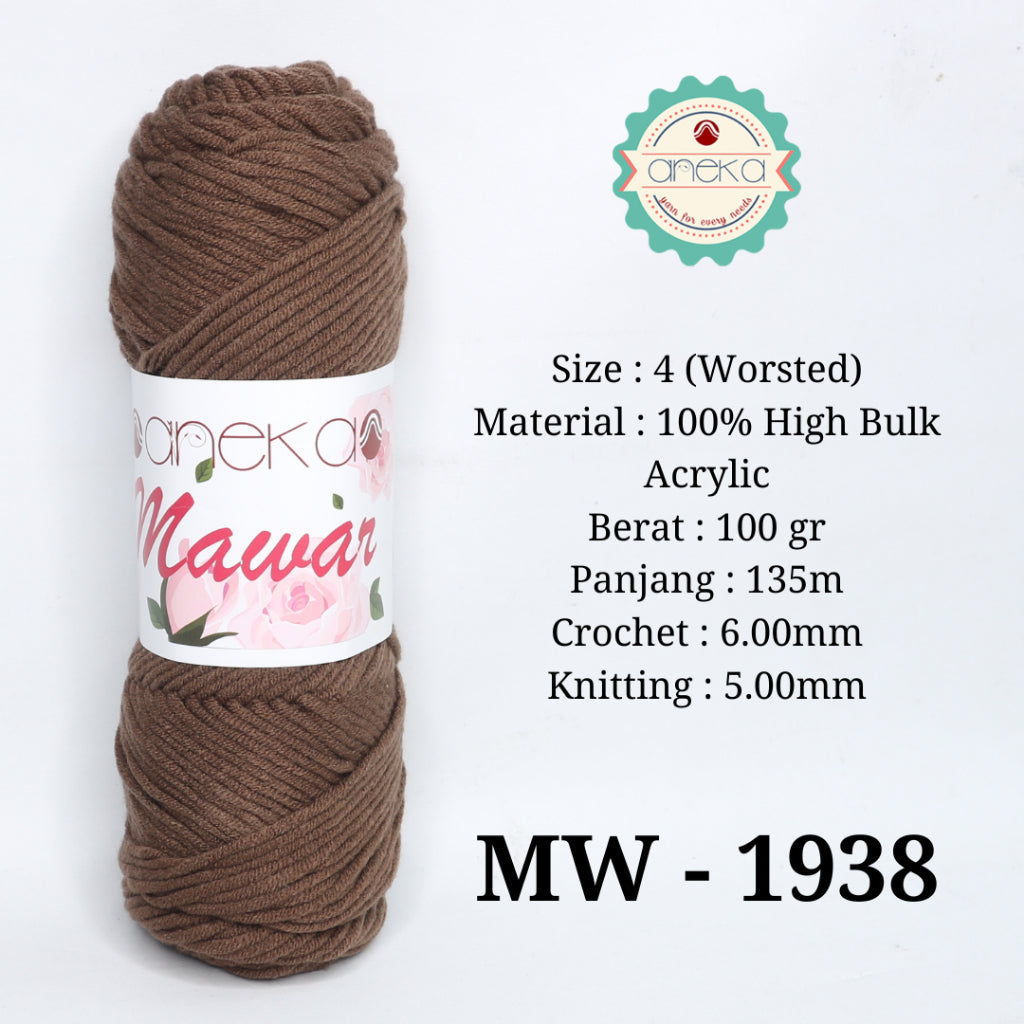 KATALOG - Benang Rajut Mawar / Soft Acrylic Yarn / 8 ply Milk Cotton Worsted / Katun Susu PART 3
