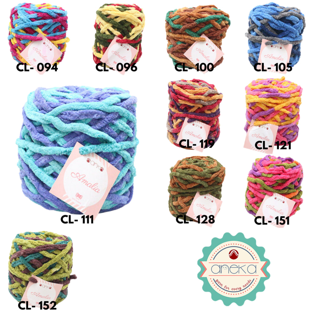 KATALOG - Benang Rajut Chenille Midi Amalia Yarn PART 2