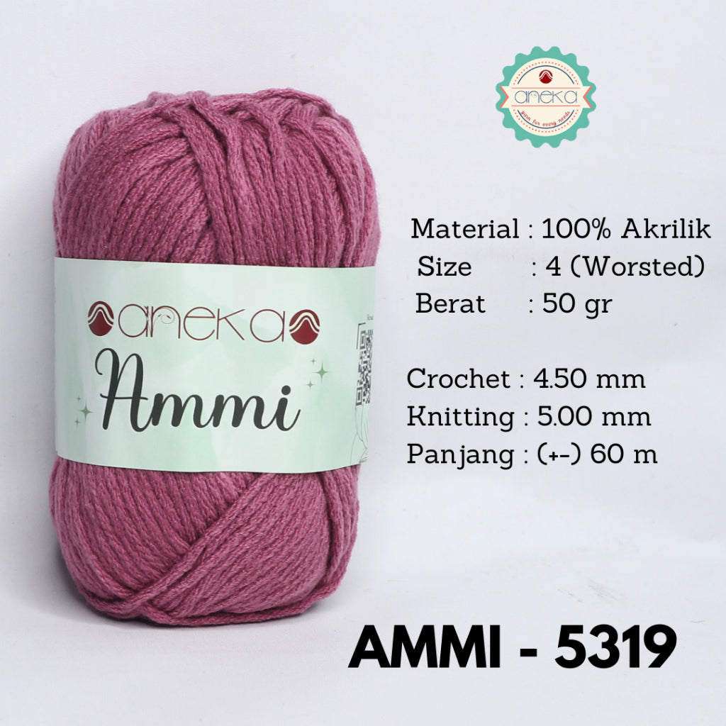 KATALOG - Benang Rajut Ammi / 100% Acrylic / 6 Ply Akrilik