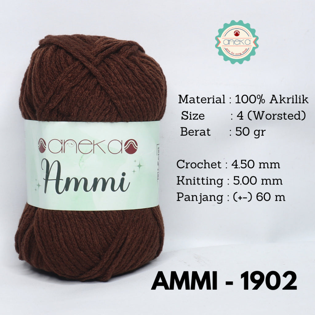 KATALOG - Benang Rajut Ammi / 100% Acrylic / 6 Ply Akrilik