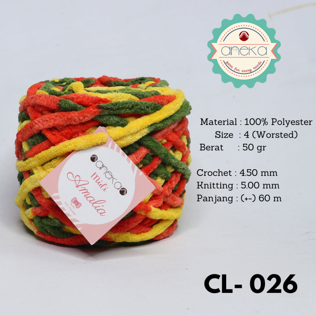 KATALOG - Benang Rajut Chenille Midi Amalia Yarn PART 2